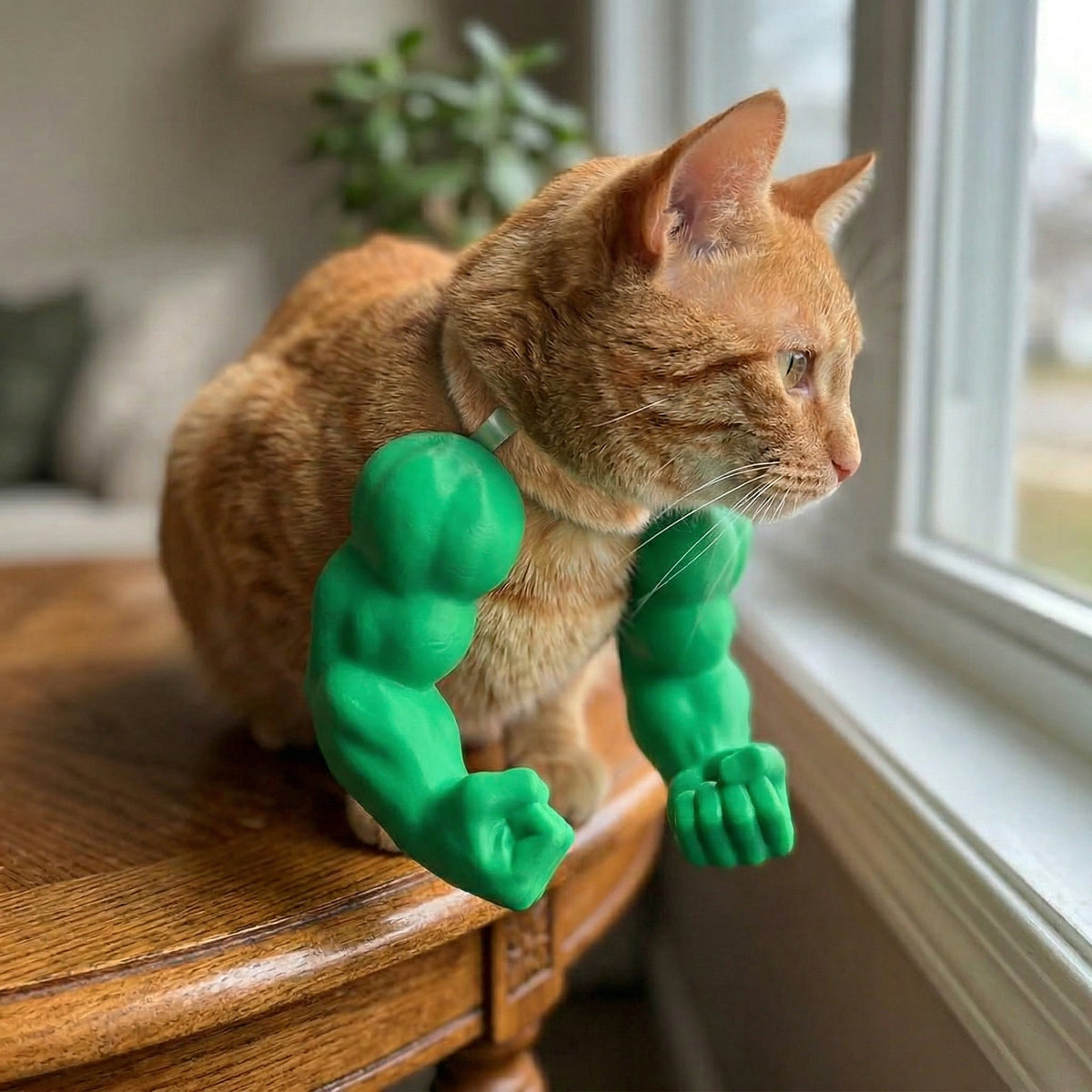 Cat Toy Bodybuilder Arms Lightweight ABS Photo Prop