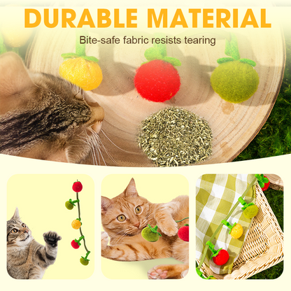 Cat Toy Interactive Bite-Resistant Catnip & Bell