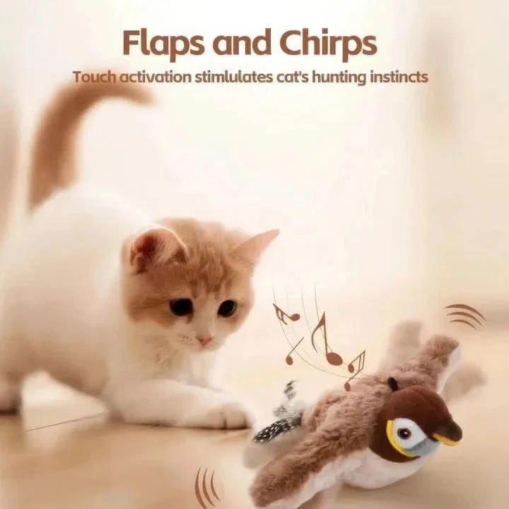 Cat Toy Interactive Plush Movement & Sounds USB Rechargeable