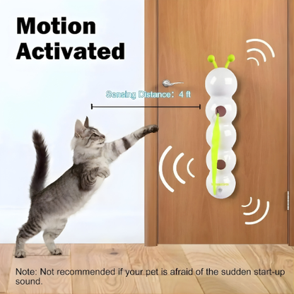 Cat Toy Rotating Motion Suction Cup Wall Mount USB Rechargeable