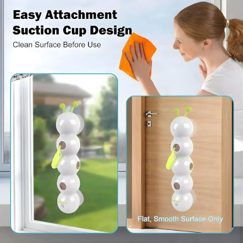 Cat Toy Rotating Motion Suction Cup Wall Mount USB Rechargeable