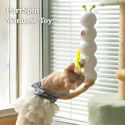 Cat Toy Rotating Motion Suction Cup Wall Mount USB Rechargeable