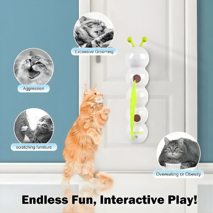 Cat Toy Rotating Motion Suction Cup Wall Mount USB Rechargeable