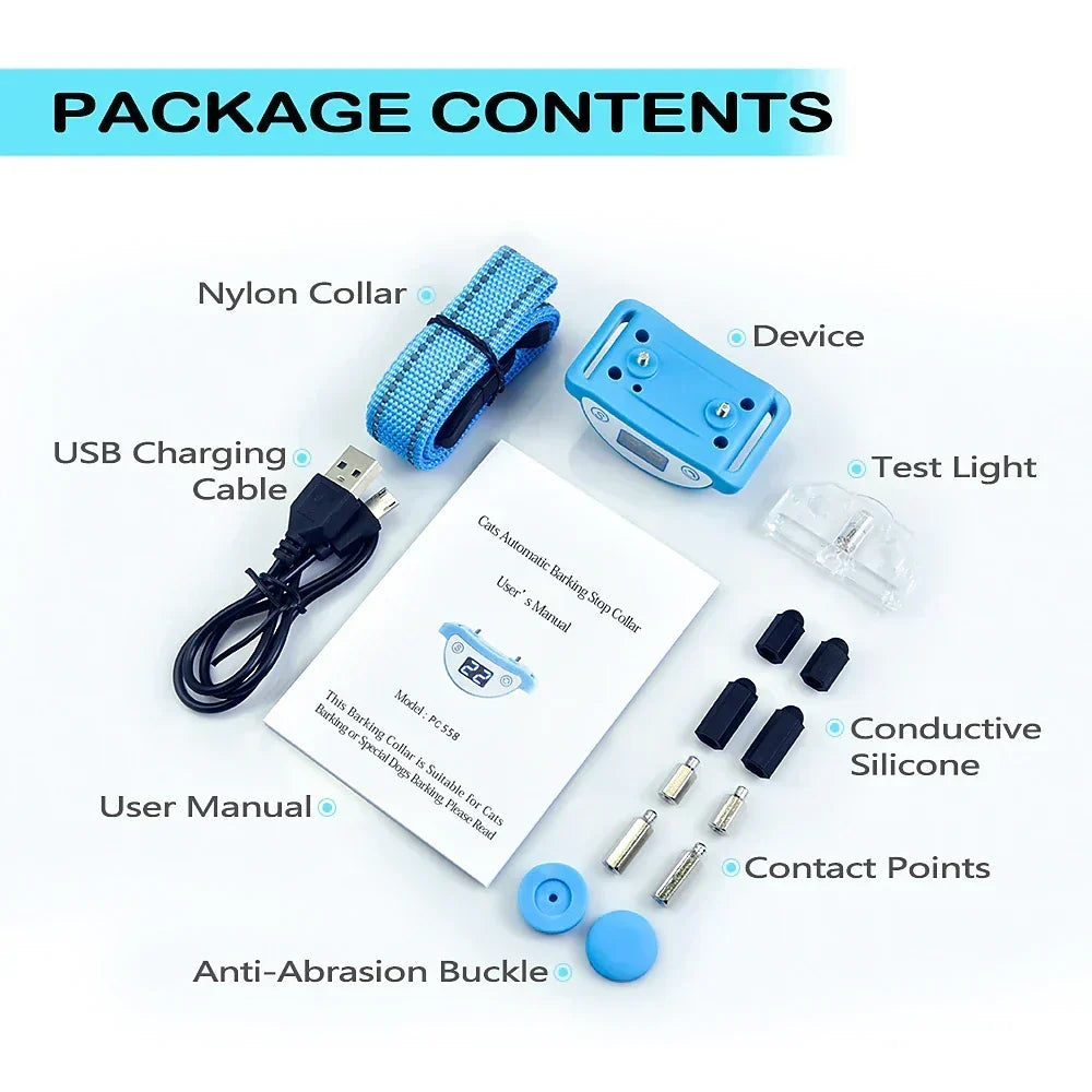Cat Training Collar 3 Modes Rechargeable Waterproof