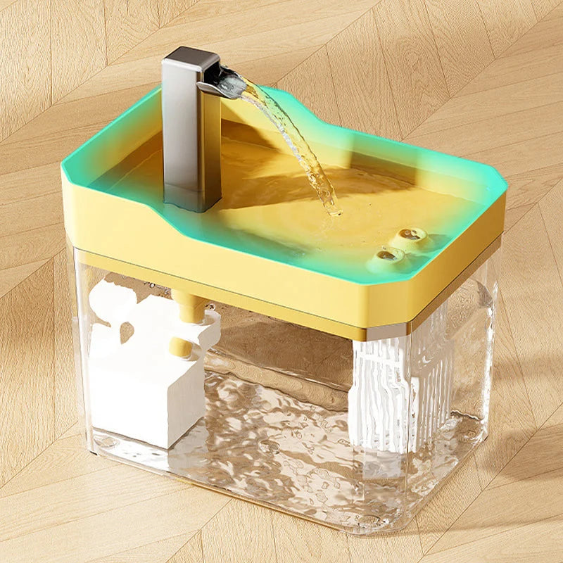 Cat Water Fountain Faucet-Style 1.5L Quiet Pump