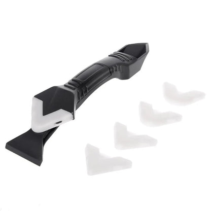 Caulking Tool 3-in-1 Cut Scrape & Smooth Silicone Attachments