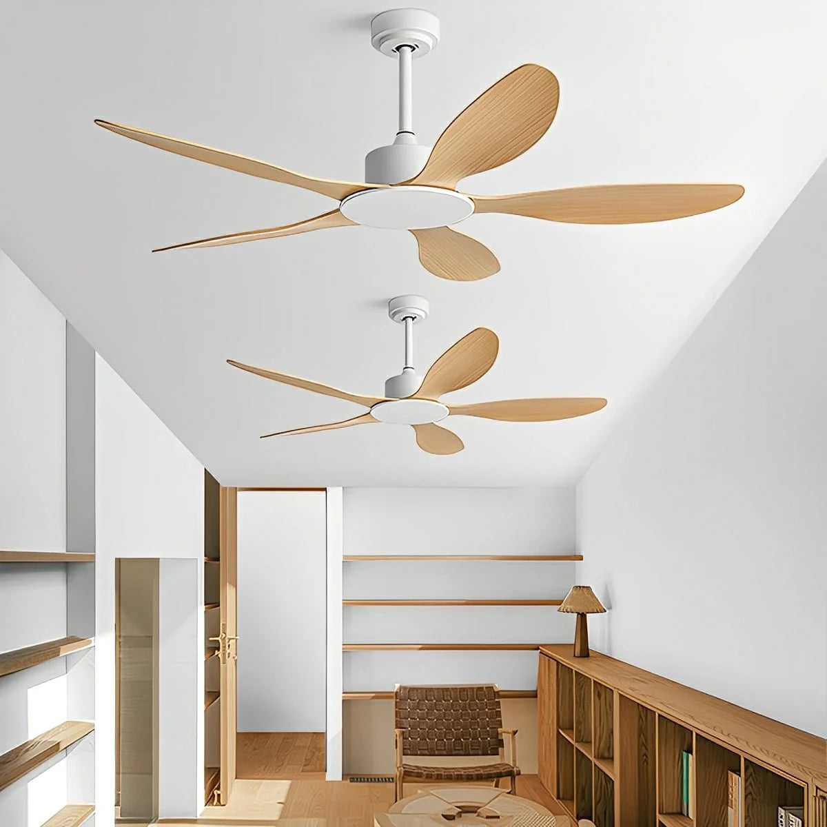 Ceiling Fan 5-Blade Quiet Reversible DC Motor