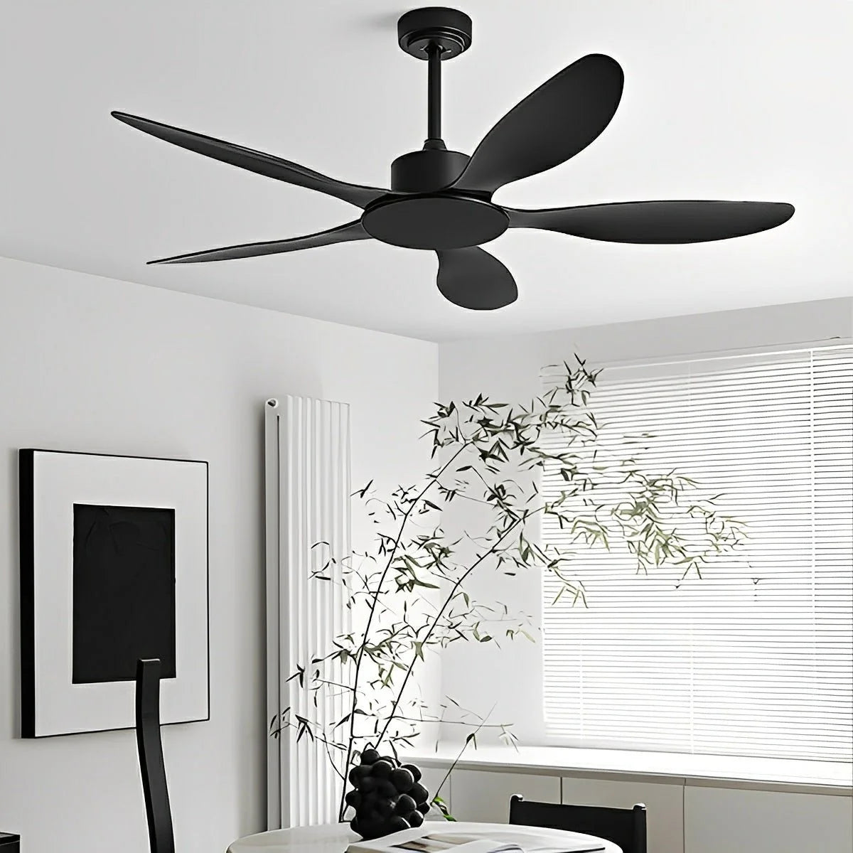 Ceiling Fan 5-Blade Quiet Reversible DC Motor