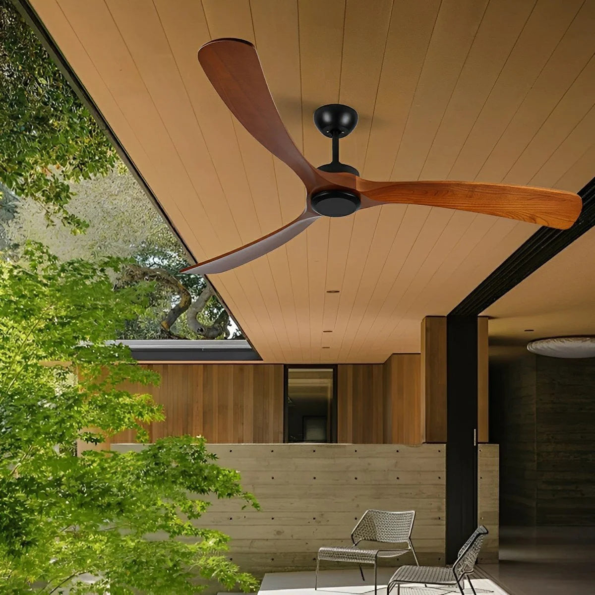 Ceiling Fan Reversible Airflow IP65 Water-Resistant Design