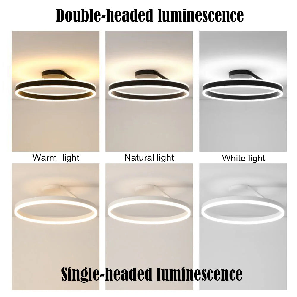 Ceiling Light Flush Mount LED Dimmable With Remote Control