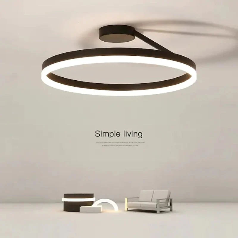 Ceiling Light Flush Mount LED Dimmable With Remote Control