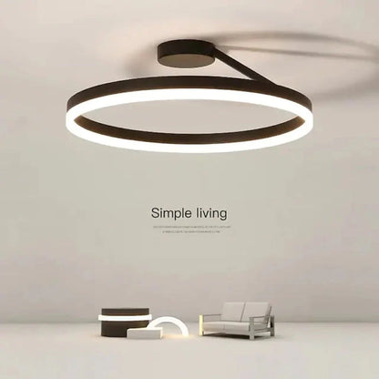 Ceiling Light Flush Mount LED Dimmable With Remote Control