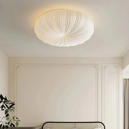Ceiling Light Pleated Warm White LED Flush Mount