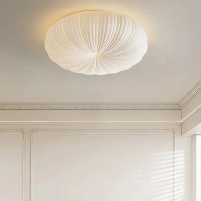 Ceiling Light Pleated Warm White LED Flush Mount
