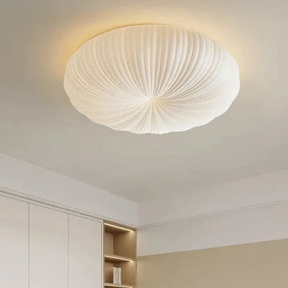 Ceiling Light Pleated Warm White LED Flush Mount