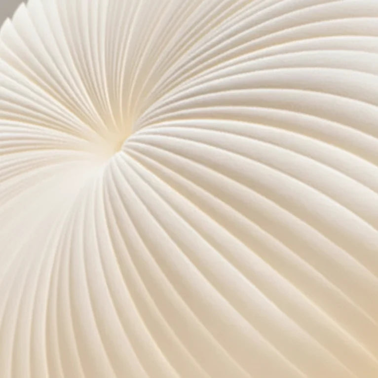Ceiling Light Pleated Warm White LED Flush Mount