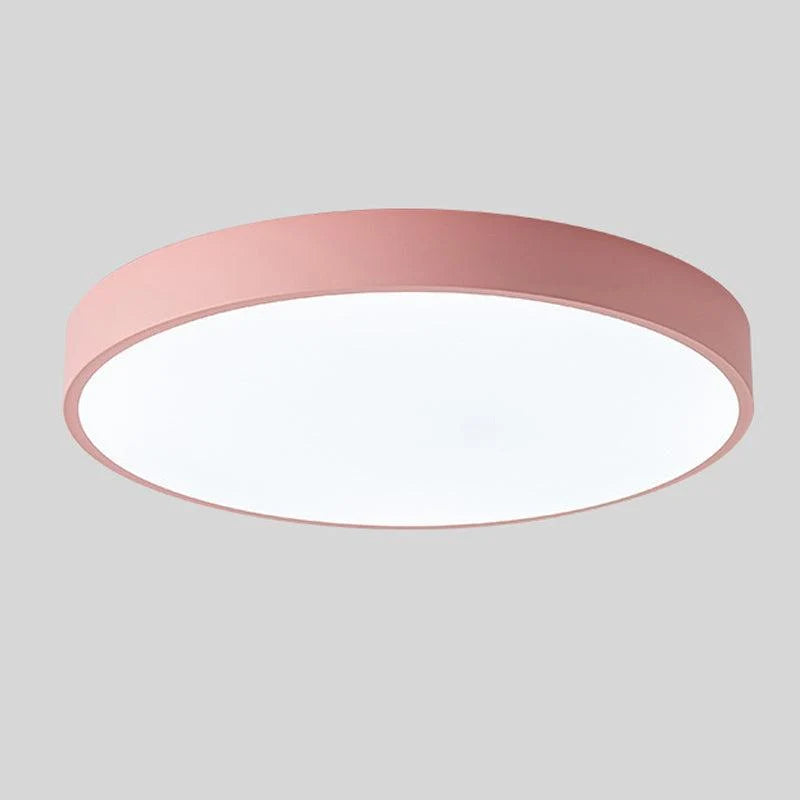 Ceiling Light Round Macaron Design Integrated LED