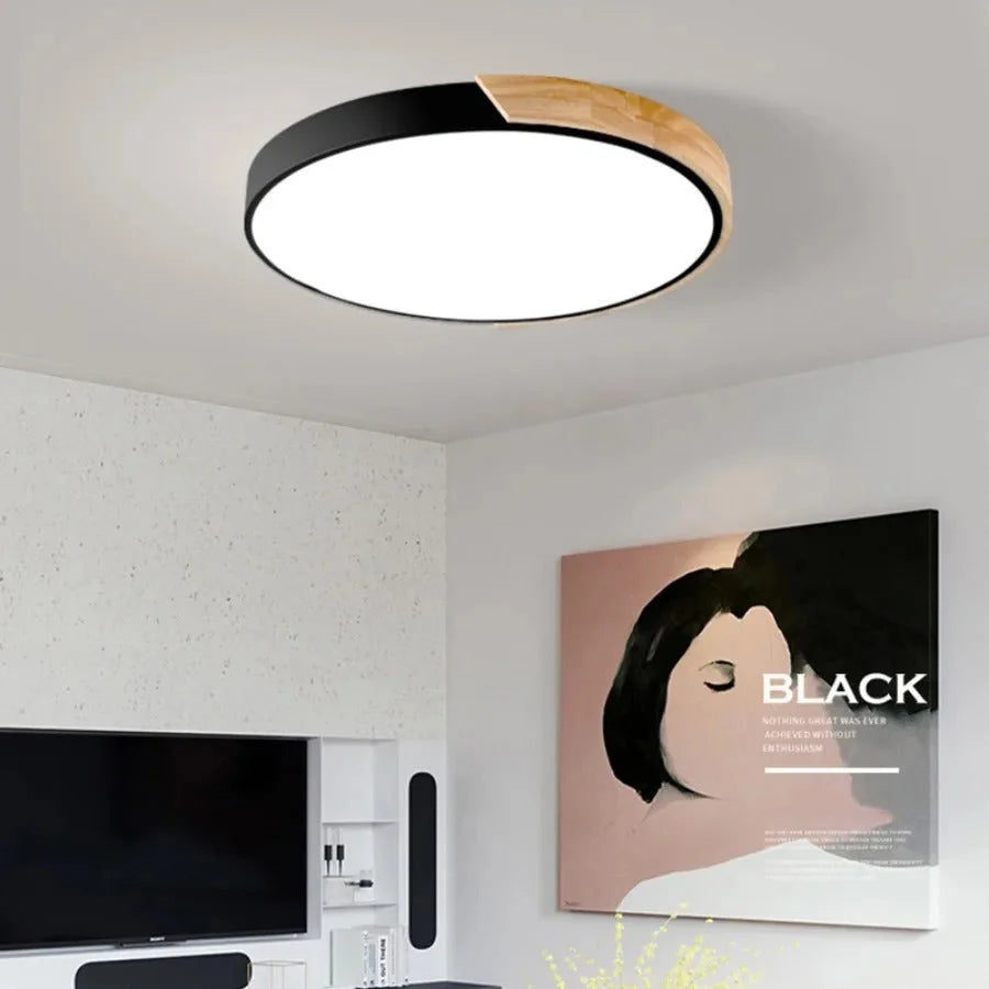 Ceiling Light Round Macaron Design Integrated LED