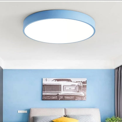 Ceiling Light Round Macaron Design Integrated LED
