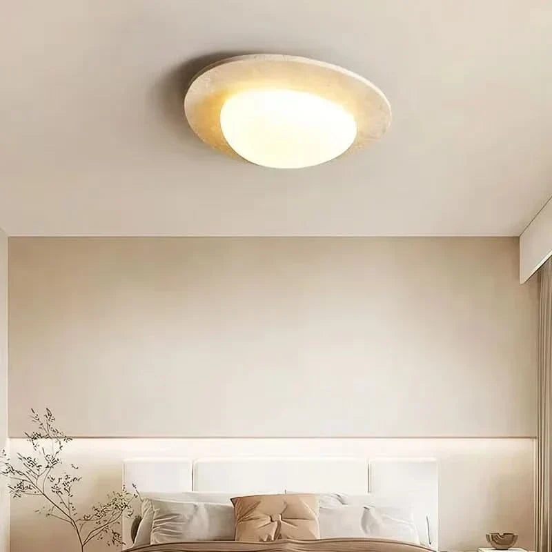 Ceiling Light Warm White LED Natural Stone Style