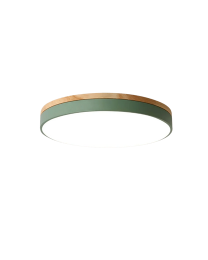 Ceiling Light Wood Accent Neutral White LED