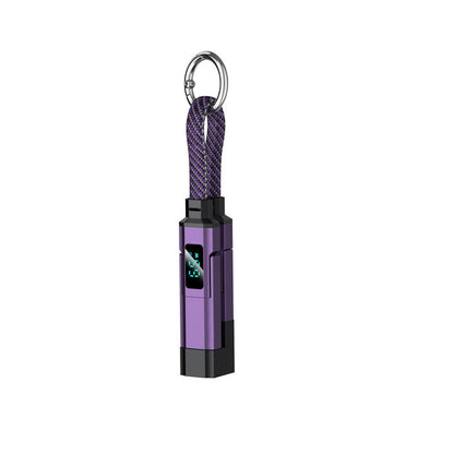 Charging Cable Keychain 4-in-1 65W Digital Power Display