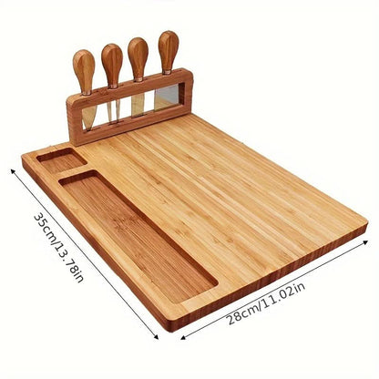 Cheese Board Set Bamboo Cutting & Serving