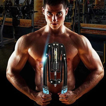Chest Exerciser Hydraulic Resistance 20 Adjustable Levels Foldable