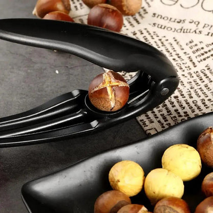 Chestnut Peeler & Nutcracker Ergonomic Non-Slip Handle Stainless Steel Jaws