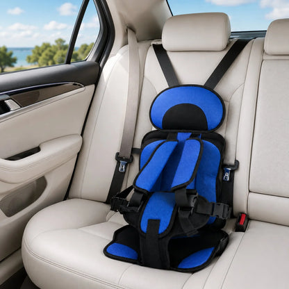 Child Car Seat Lightweight Compact Adjustable Fit & Washable Cover