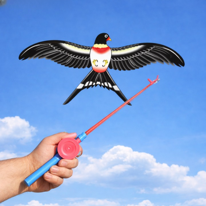Children's Kite Fishing Rod Handle Polyester & Fiberglass