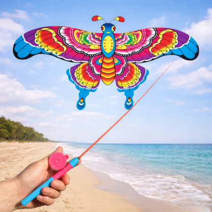 Children's Kite Fishing Rod Handle Polyester & Fiberglass