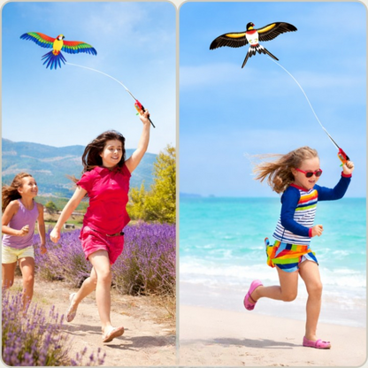 Children's Kite Fishing Rod Handle Polyester & Fiberglass