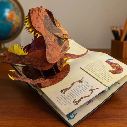 Children's Pop-Up Book 3D Dinosaur Scenes & Fun Facts