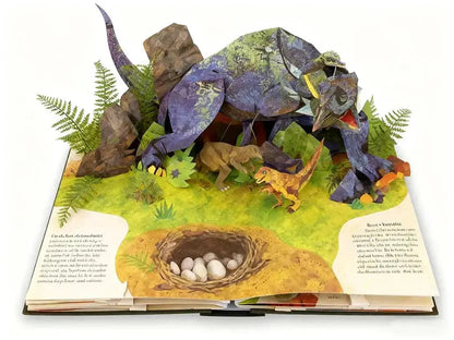 Children's Pop-Up Book 3D Dinosaur Scenes & Fun Facts