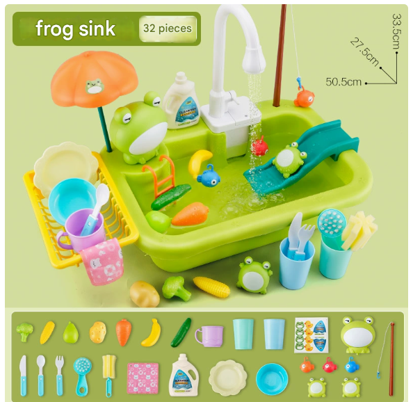 Children's Water Table Circulating Fountain & Accessory Set