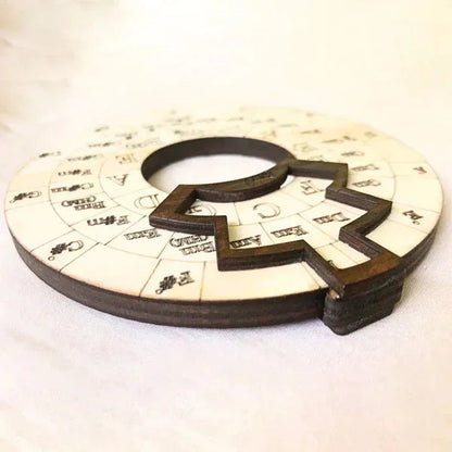 Chord Wheel Wooden Rotating Instant Chord Finder