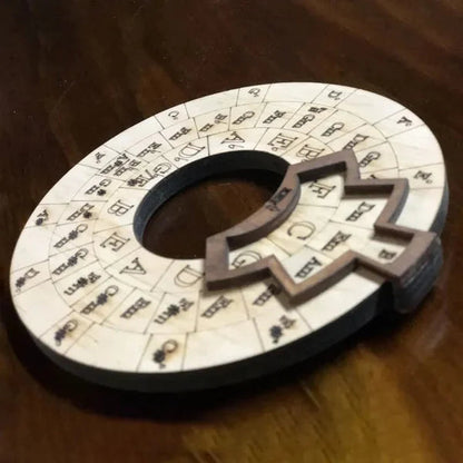 Chord Wheel Wooden Rotating Instant Chord Finder