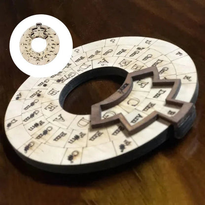 Chord Wheel Wooden Rotating Instant Chord Finder