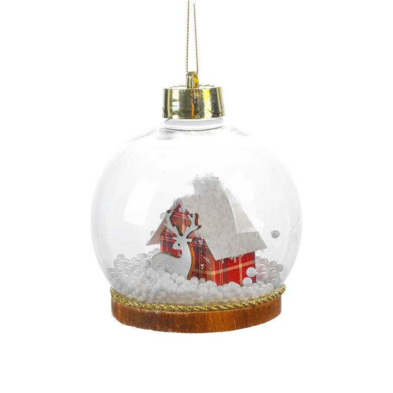 Christmas Bauble Integrated LED Snowy Landscape мунасив