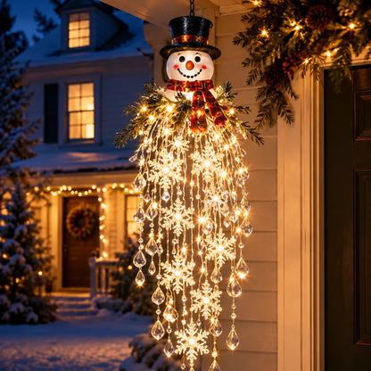 Christmas Hanging Light LED Cascading Crystal-Style Design