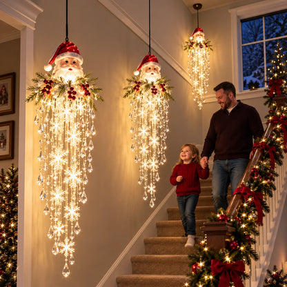 Christmas Hanging Light LED Cascading Crystal-Style Design