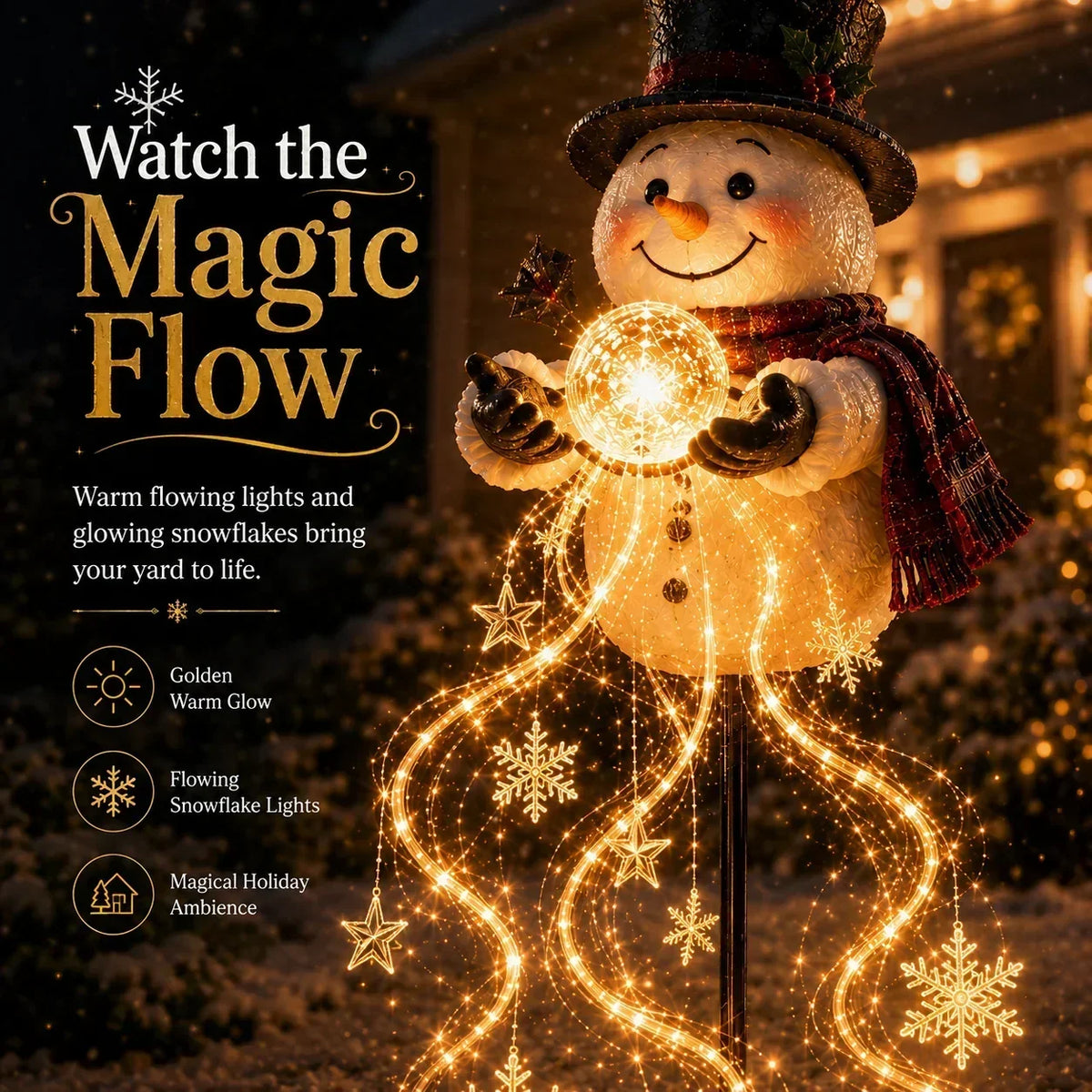 Christmas Light Stakes Animated Flowing LED Effect