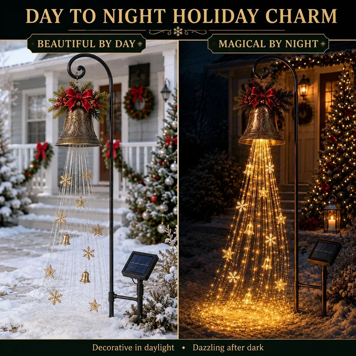 Christmas Light Stakes Animated Flowing LED Effect
