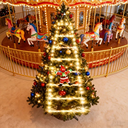 Christmas Lights Climbing Santa Ladder USB Powered 8 Modes