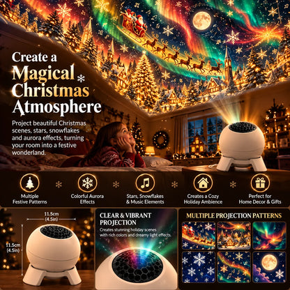 Christmas Projector Indoor Tabletop Festive Projection Light