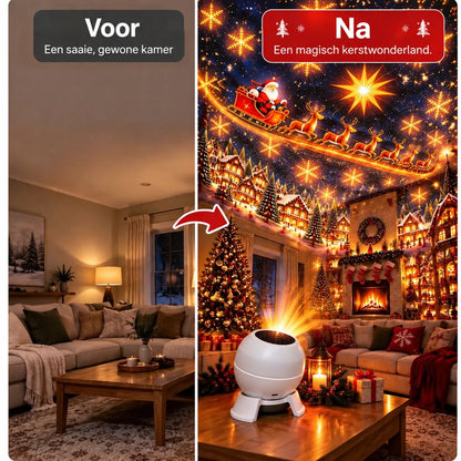 Christmas Projector Light USB-Powered Festive Wall & Ceiling Projections