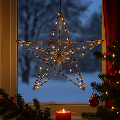 Christmas Star Light Battery-Powered Warm LED