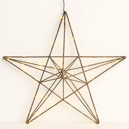 Christmas Star Light Battery-Powered Warm LED