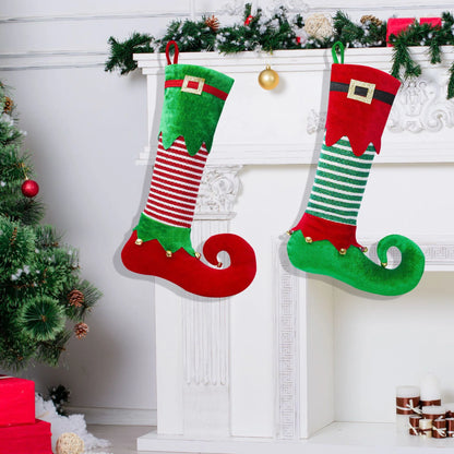 Christmas Stocking Santa Claus Design Spacious Hanging Loop
